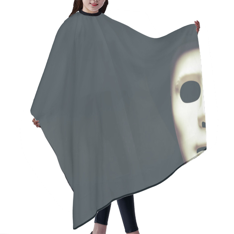 Personality  White Human Mask  Hair Cutting Cape