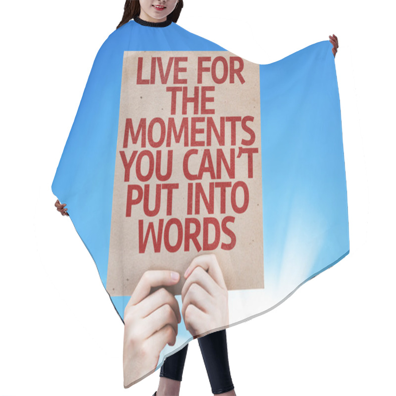 Personality  Live For The Moments Card Hair Cutting Cape