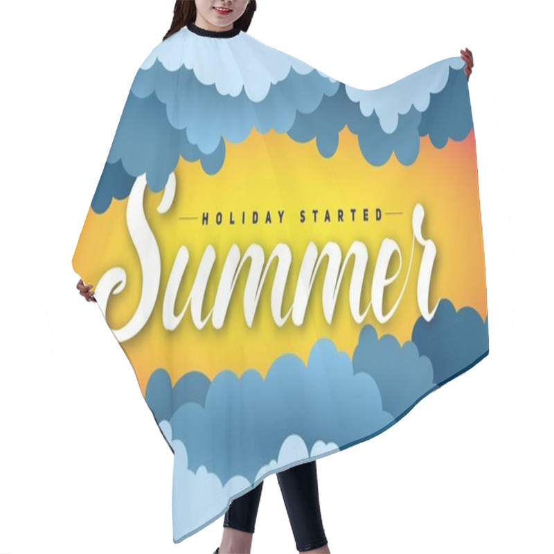 Personality  Summer Holiday Concept Design Hair Cutting Cape