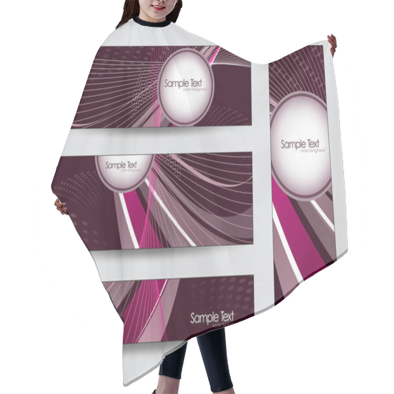 Personality  Collection Of Geometric Banners Hair Cutting Cape