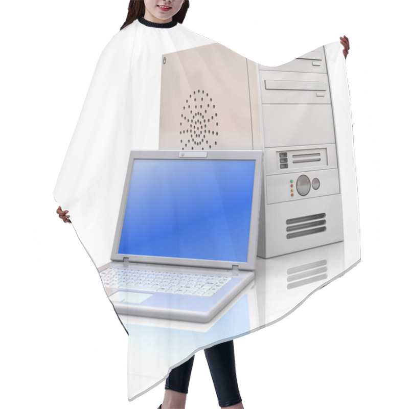 Personality  Desktop And Laptop Hair Cutting Cape