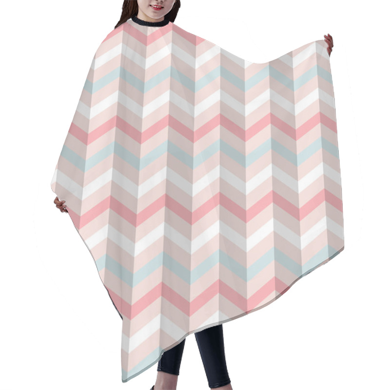 Personality  Vector Zigzag Seamless Pattern Hair Cutting Cape