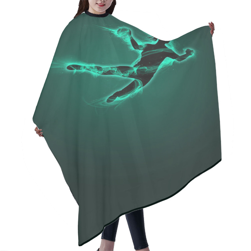 Personality  Woman Handball Background Hair Cutting Cape