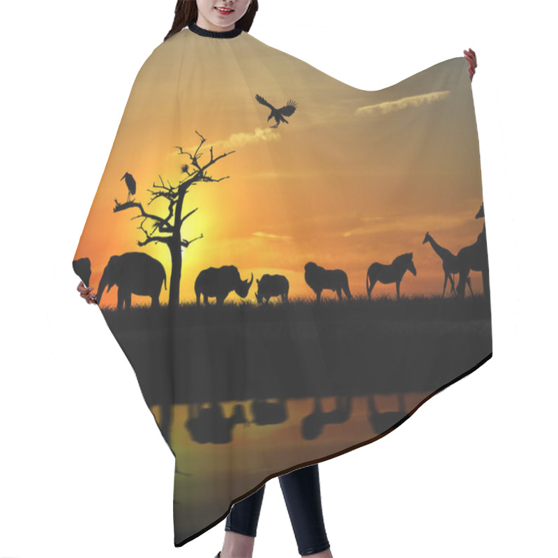 Personality  African Animals Hair Cutting Cape