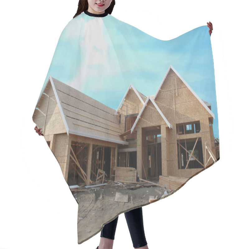 Personality  House Construction Hair Cutting Cape