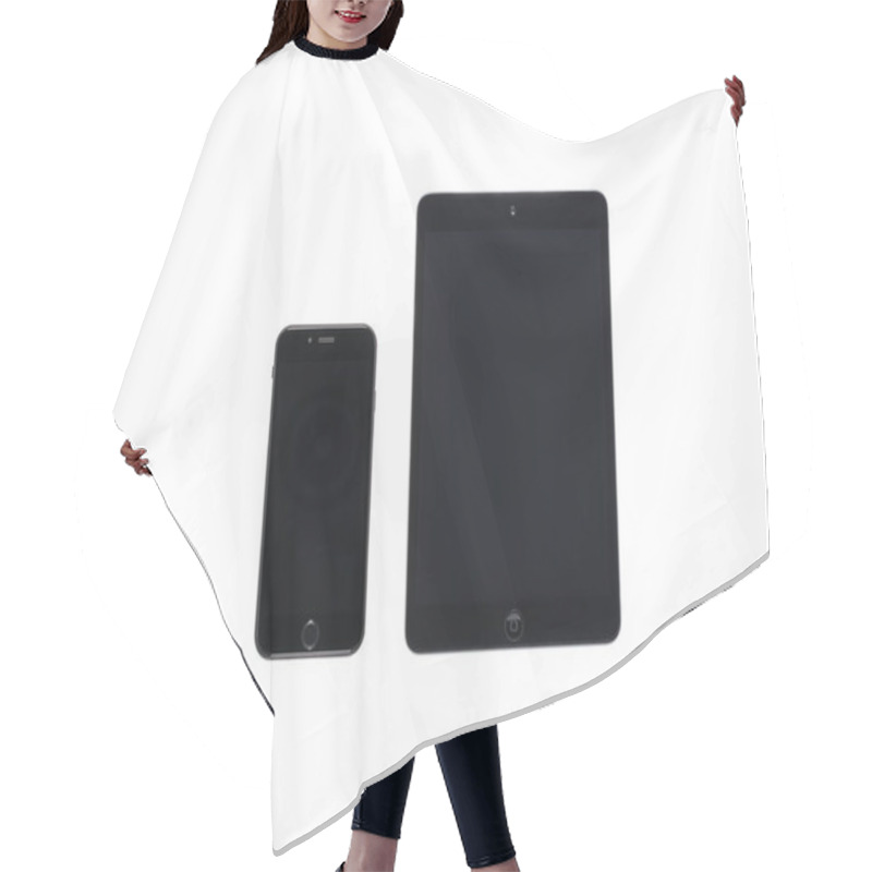 Personality  Digital Tablet And Smartphone  Hair Cutting Cape