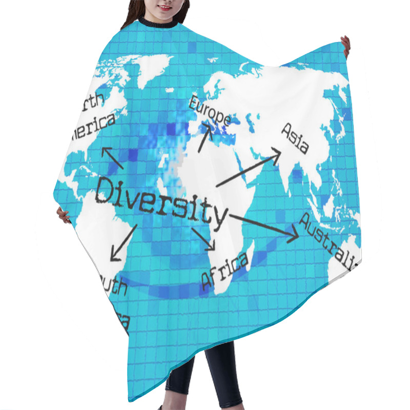 Personality  World Diversity Indicates Mixed Bag And Variation Hair Cutting Cape