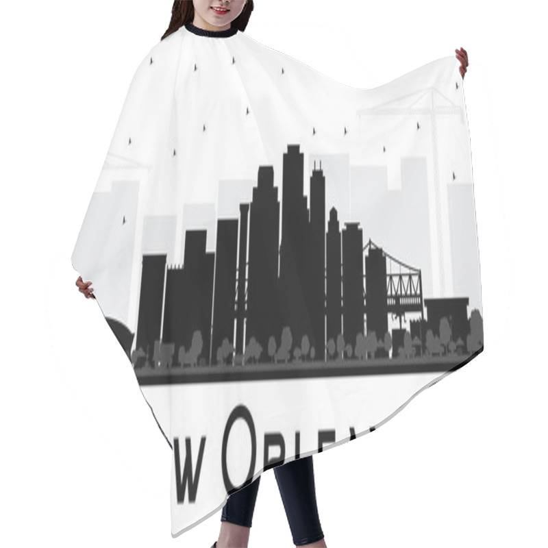 Personality  New Orleans Louisiana City Skyline Silhouette With Black Buildings Isolated On White. Vector Illustration. Business Travel And Tourism Concept With Modern Architecture. New Orleans USA Cityscape With Landmarks. Hair Cutting Cape