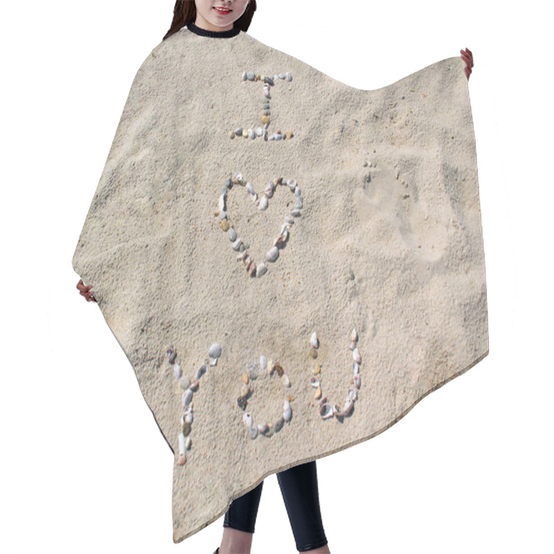 Personality  Beach I Love You Hair Cutting Cape