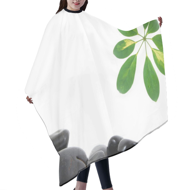 Personality  Stones And Leaf Hair Cutting Cape