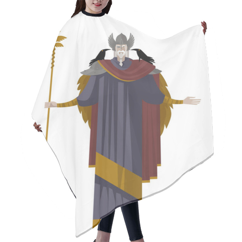 Personality  Odin Scandinavian Nordic Mythology God Hair Cutting Cape