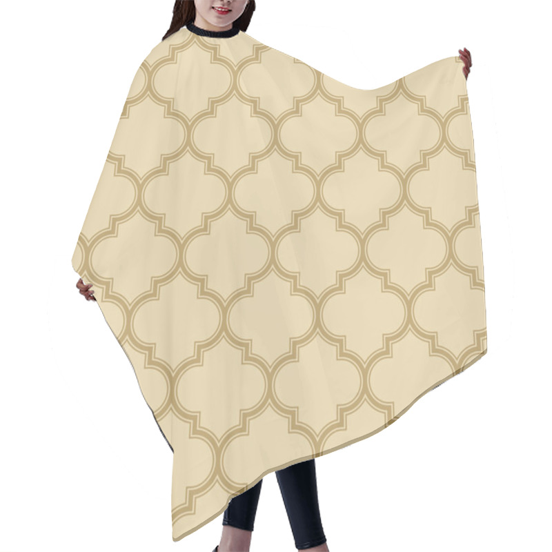 Personality  Quatrefoil Pattern With Outlines Hair Cutting Cape