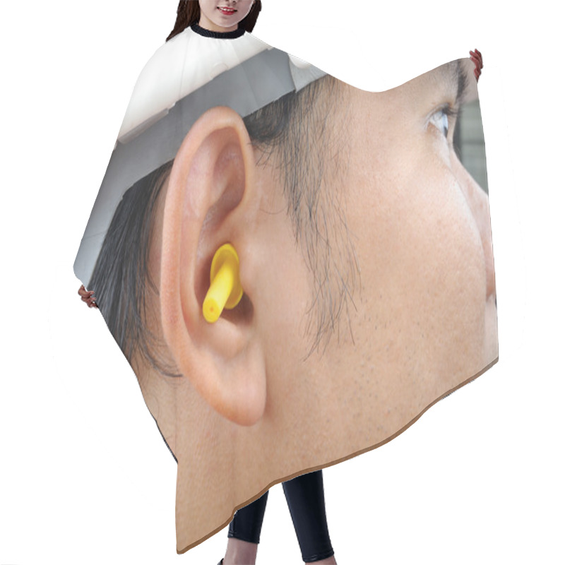 Personality  Ear Plugs Hair Cutting Cape