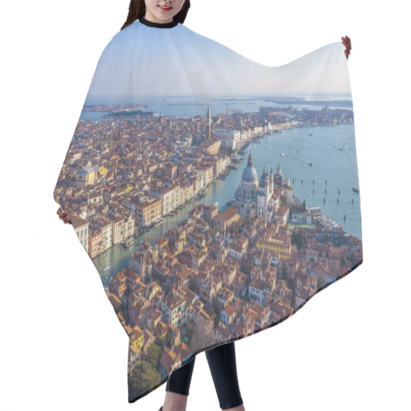 Personality  View Of The Grand Canal, Basilica Santa Maria Della Salute And San Marco Square, Venice, Italy Hair Cutting Cape