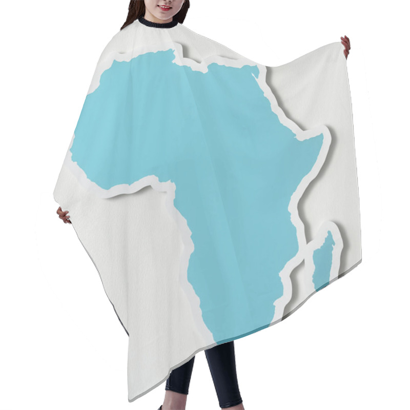 Personality  Free Blank Map Of Africa Hair Cutting Cape