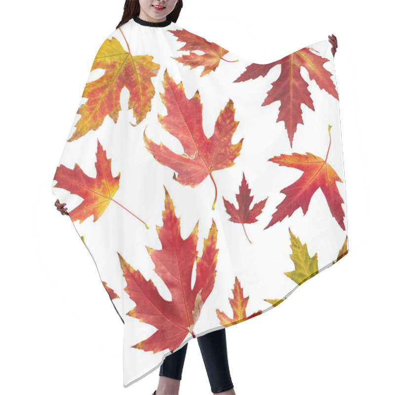 Personality  Maple Autumn Leaves Hair Cutting Cape