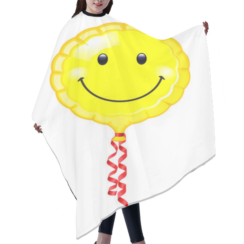 Personality  Smiley Balloon Hair Cutting Cape