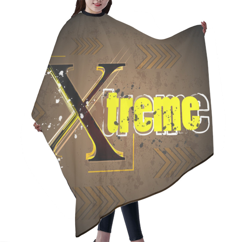 Personality  Extreme Grunge Design Background Hair Cutting Cape