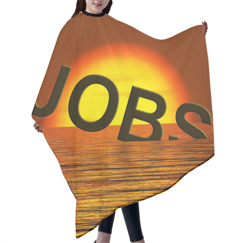 Personality  Jobs Word Sinking Showing Layoffs And Unemployment Hair Cutting Cape