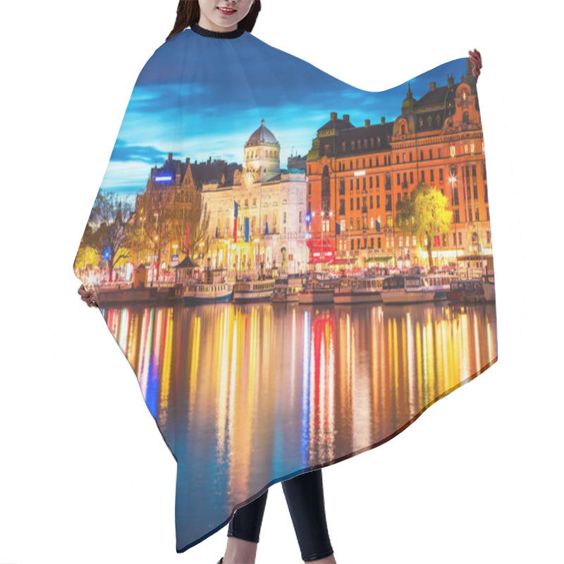 Personality  Evening Scenery Of Stockholm, Sweden Hair Cutting Cape