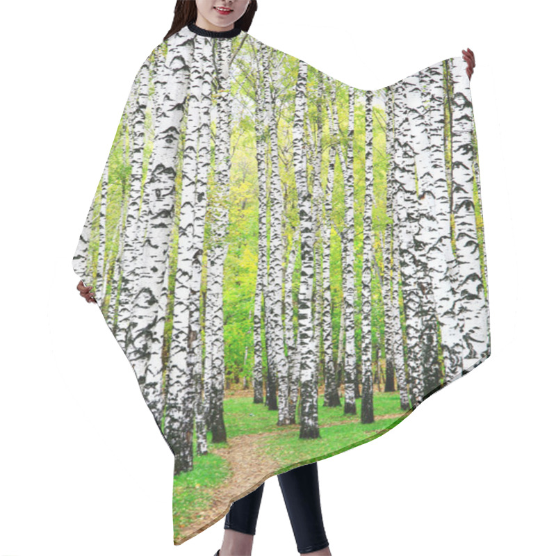 Personality  First Days Of Autumn In Birch Grove Hair Cutting Cape