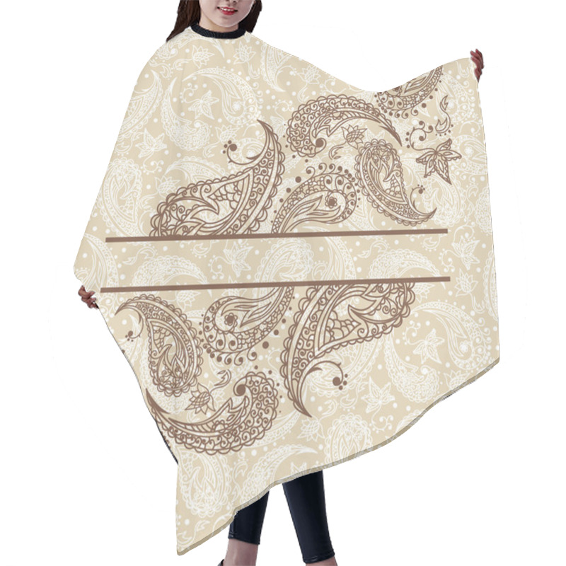 Personality  Abstract Paisley Background Hair Cutting Cape