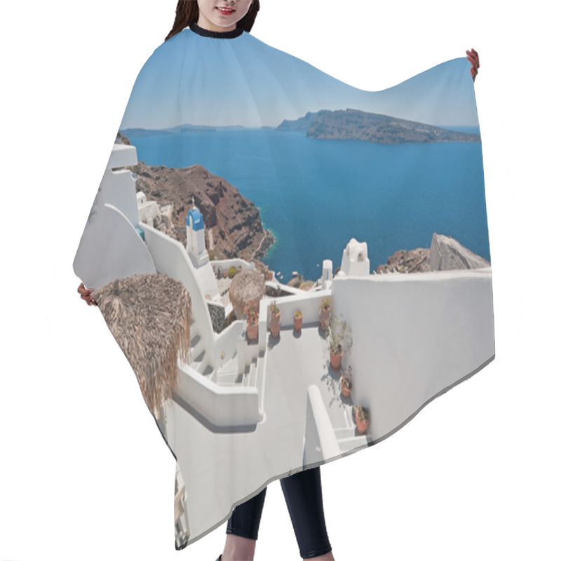 Personality  Caldera View From Oia At Santorini, Greece Hair Cutting Cape