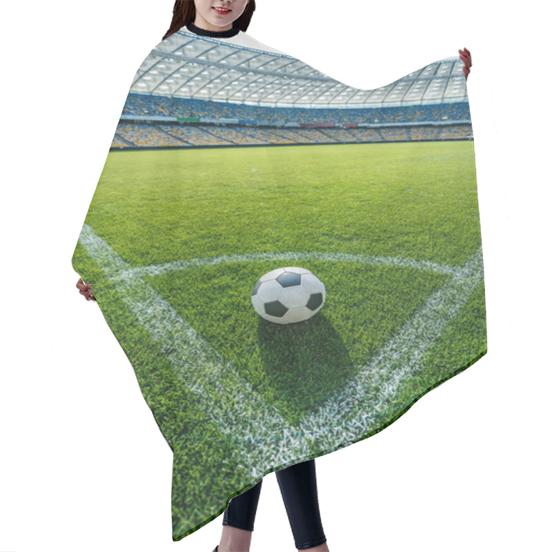 Personality  Soccer Ball On Grass Hair Cutting Cape