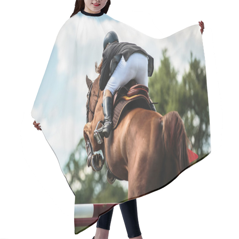 Personality  Equestrian Sports Hair Cutting Cape