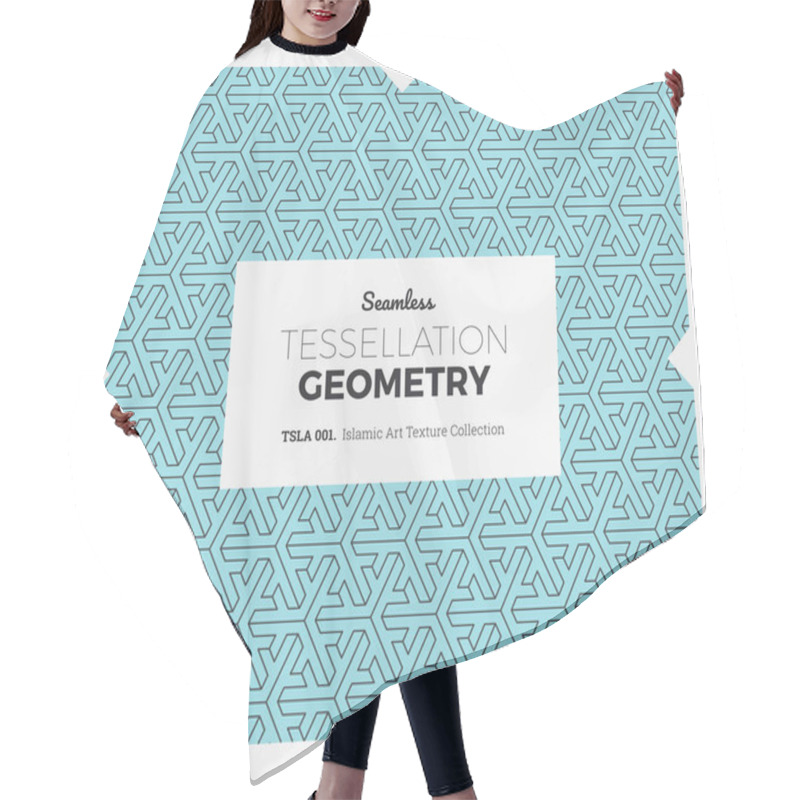 Personality  Tessellation Geometry Pattern Hair Cutting Cape