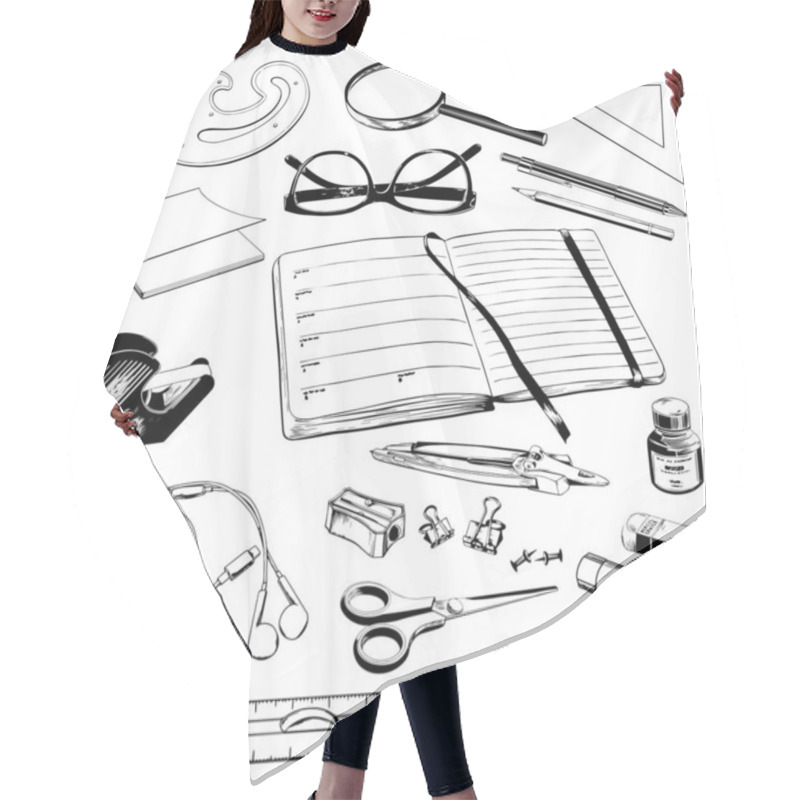 Personality  School And Office Stationery. Hair Cutting Cape