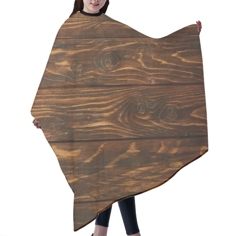 Personality  Full Frame Image Of Wooden Surface Background Hair Cutting Cape