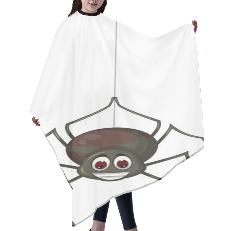 Personality  Funny Spider Cartoon For You Design Hair Cutting Cape