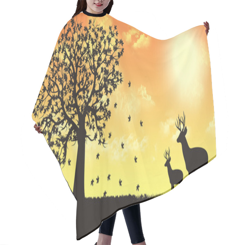 Personality  One Of Four Seasons - Fall, Autumn Hair Cutting Cape