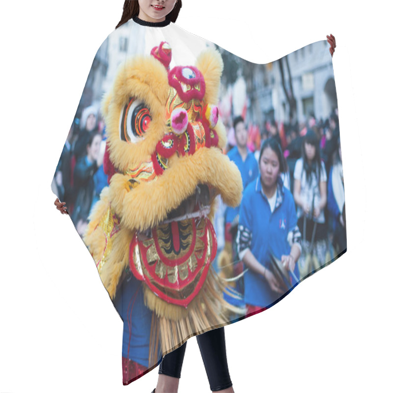 Personality  Chinese New Year Parade Hair Cutting Cape