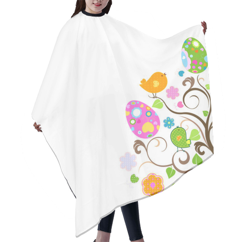 Personality  Easter Tree Hair Cutting Cape