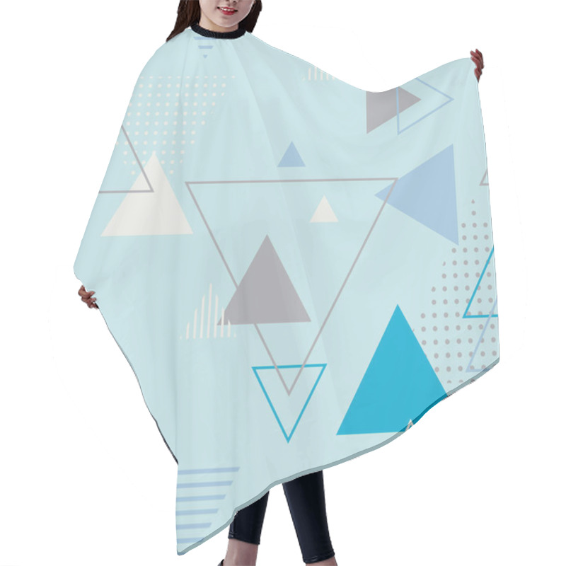 Personality  Design Of Triangles Pattern Hair Cutting Cape