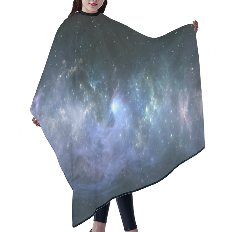 Personality  360 Degree Space Nebula Panorama, Equirectangular Projection, Environment Map. HDRI Spherical Panorama. Space Background With Nebula And Stars. 3d Illustration Hair Cutting Cape