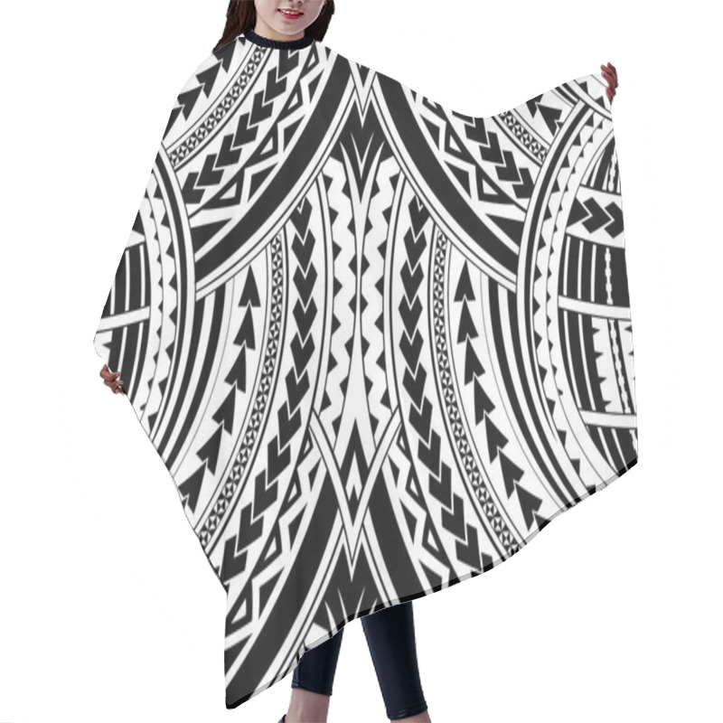 Personality  Samoa Style Ornament Hair Cutting Cape