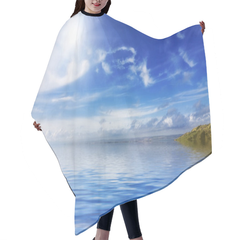 Personality  Calm Seas And Blue Skies Hair Cutting Cape