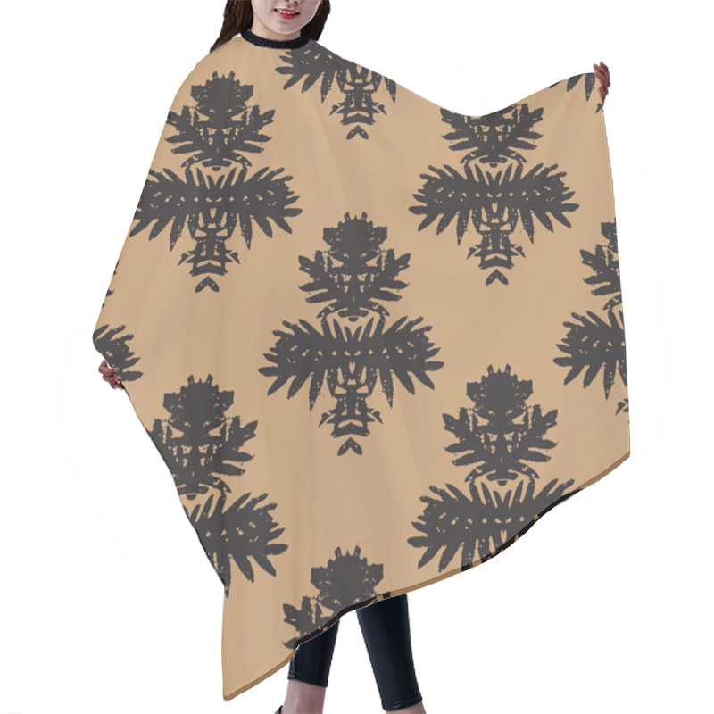 Personality  Simple, Elegant Block Printed Vector Pattern Hair Cutting Cape