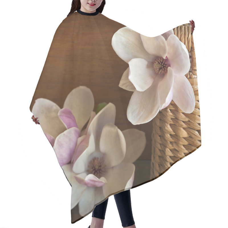 Personality  Beautiful Magnolia Flowers Hair Cutting Cape