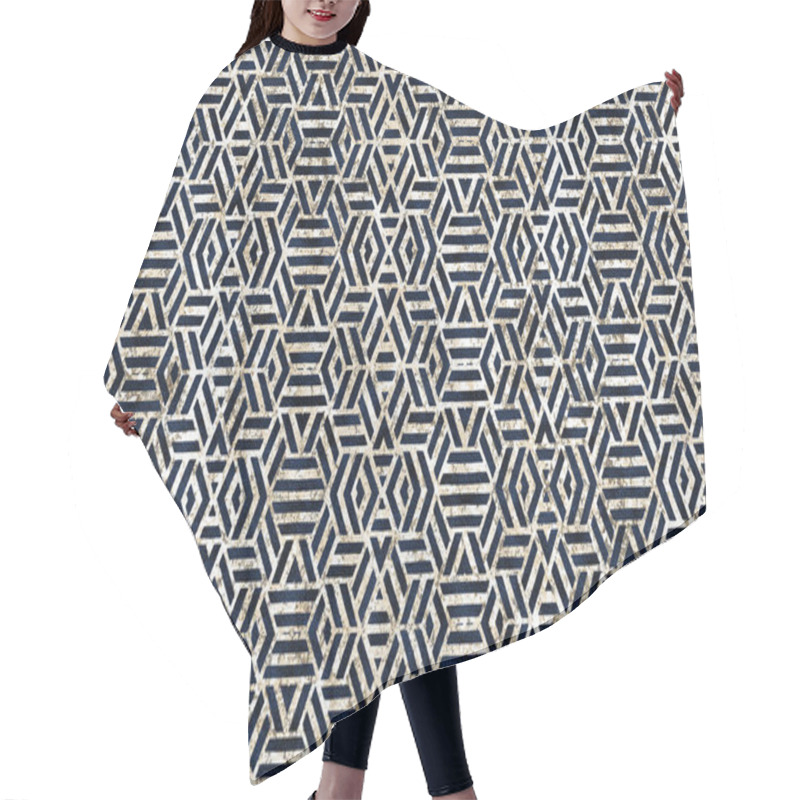 Personality  Geometry Texture Repeat Modern Pattern Hair Cutting Cape