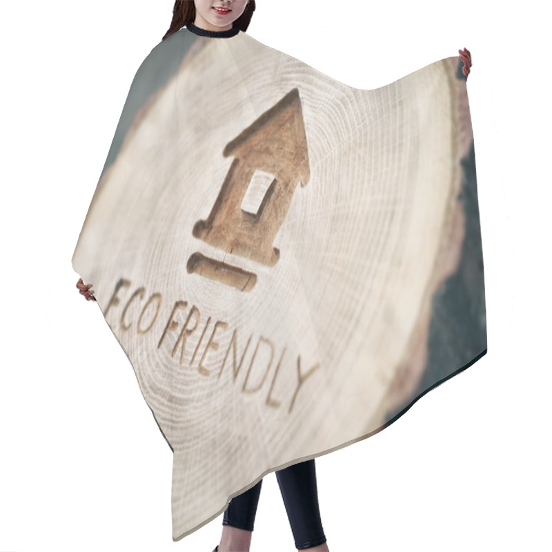 Personality  Ecological Theme, Eco-friendly House. Eco Construction. A Family Hair Cutting Cape