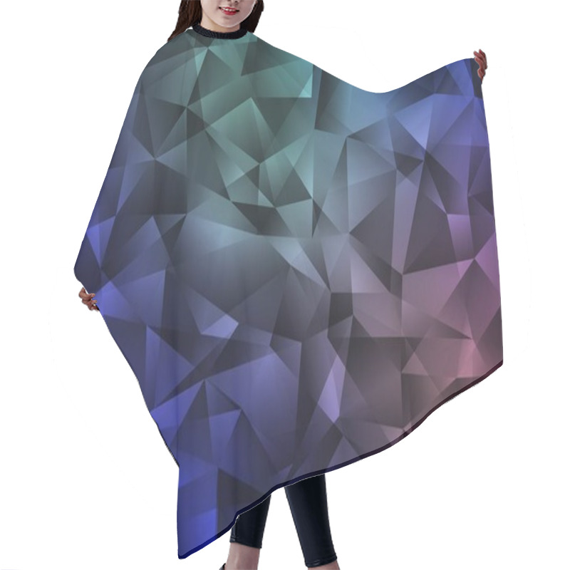 Personality  Light Blue, Red Vector Low Poly Background. Triangular Geometric Sample With Gradient.  A New Texture For Your Web Site. Hair Cutting Cape