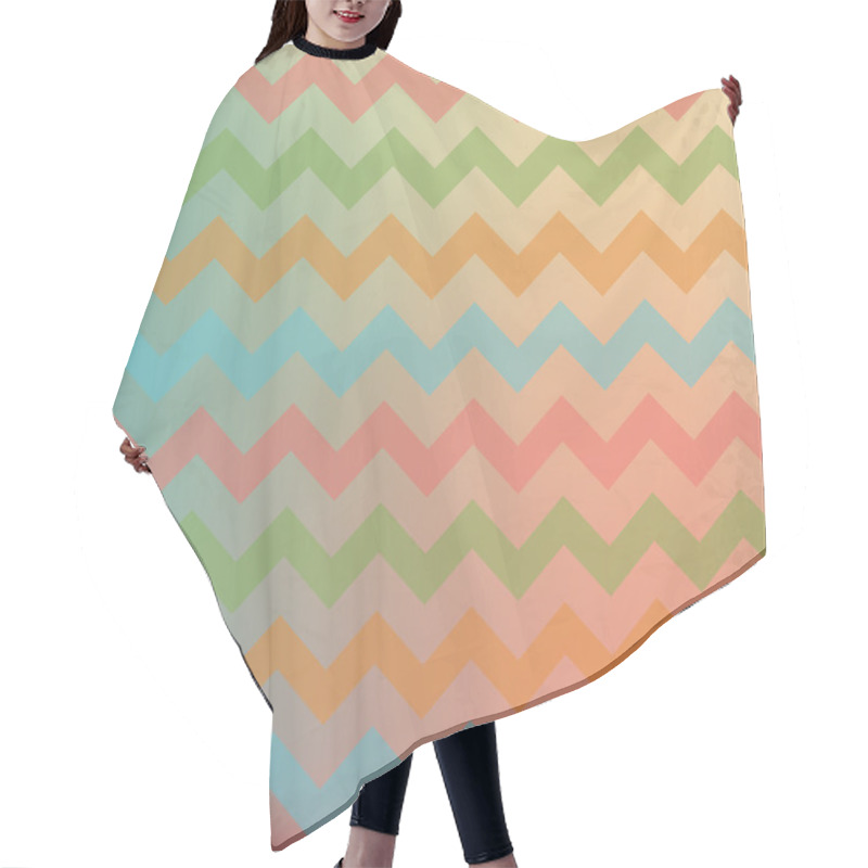 Personality  Chevron Background. Hair Cutting Cape