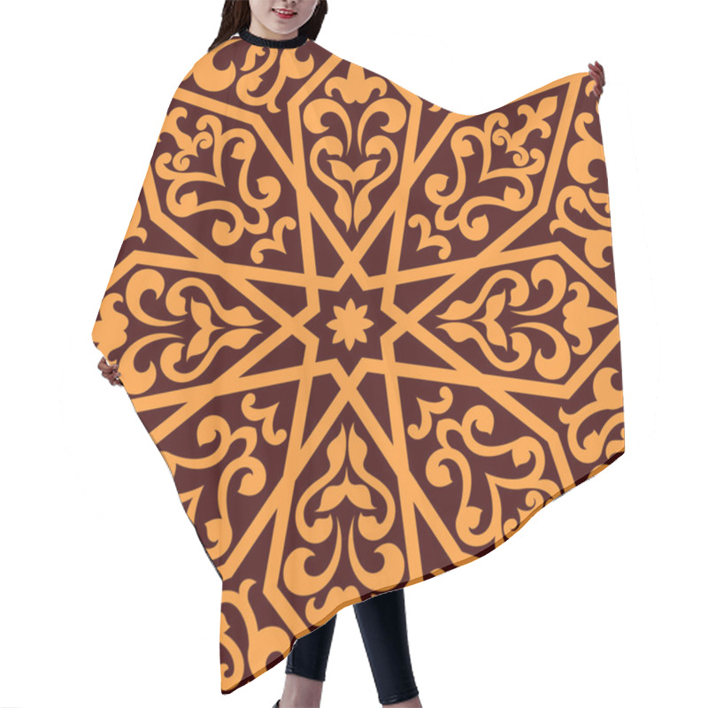 Personality  Islamic Or Arabic Seamless Pattern Hair Cutting Cape