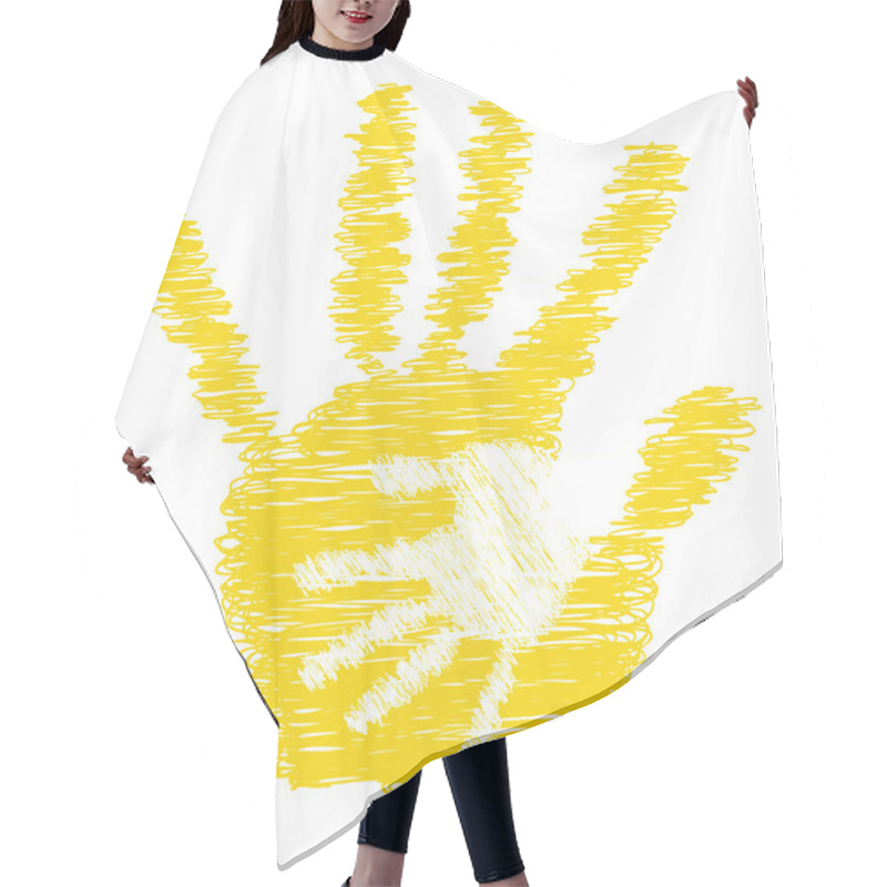 Personality  Hands Of Mother And Child Hair Cutting Cape