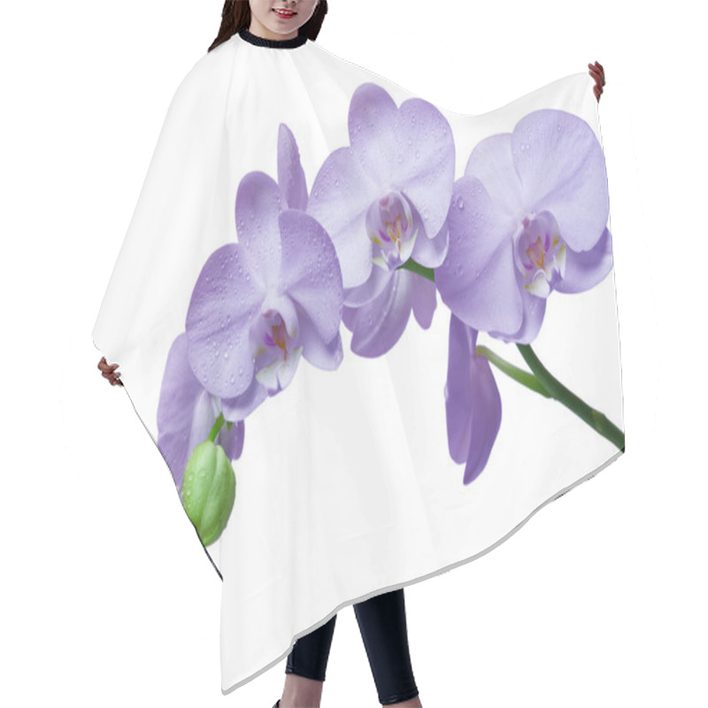 Personality  Orchid Flower Hair Cutting Cape