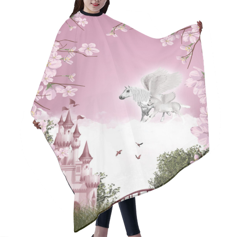 Personality  Pegasus Fairy Tale Hair Cutting Cape